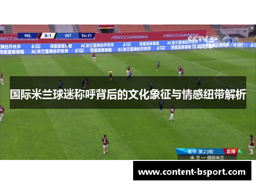 国际米兰球迷称呼背后的文化象征与情感纽带解析